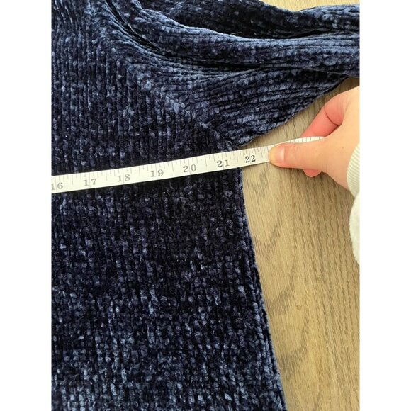 EUC Grace Womens Navy Chenille Sweater - Picture 4 of 5